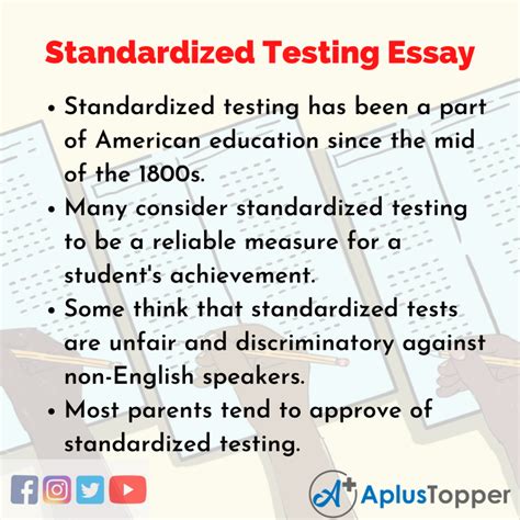 the impact of standardized testing on students thesis|how does testing affect students.